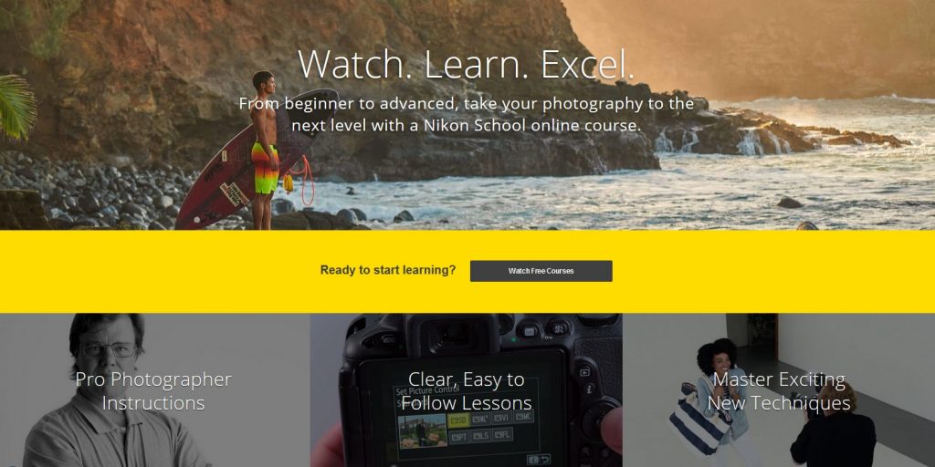 Free online courses for filmamaking and photogrpahy